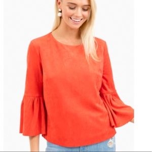 Tuckernuck Riley Blouse Suede Do+Be - suede M